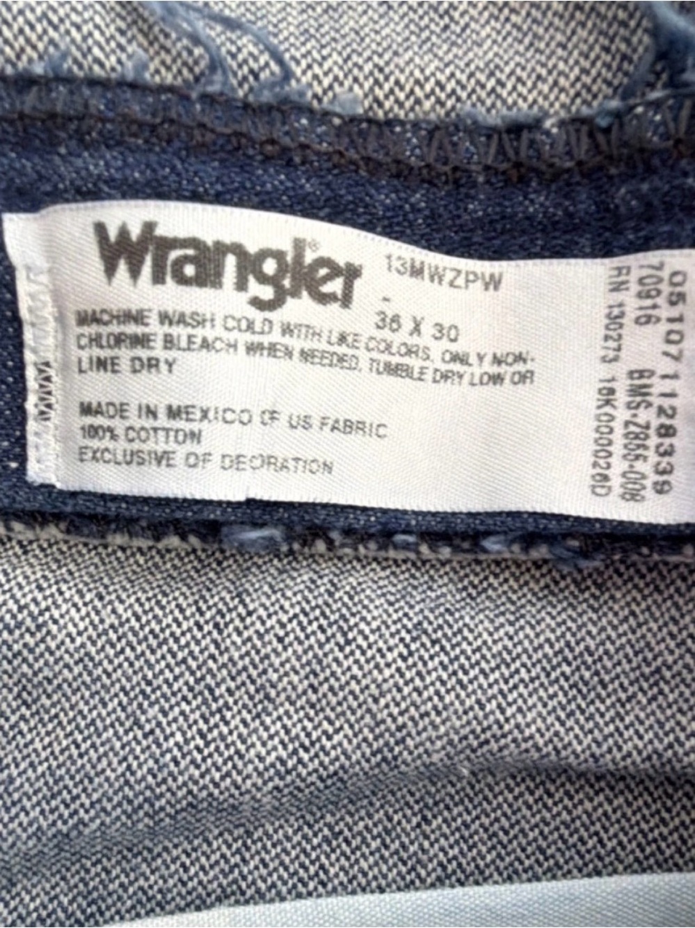 Wrangler Men's Straight Leg Jeans - - Picture 7 of 8